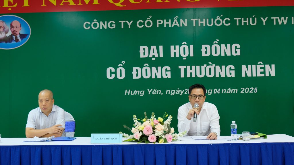 Đại Hội Đồng Cổ Đông thường niên năm 2025 Công ty Cổ Phần Thuốc Thú Y Trung ương I