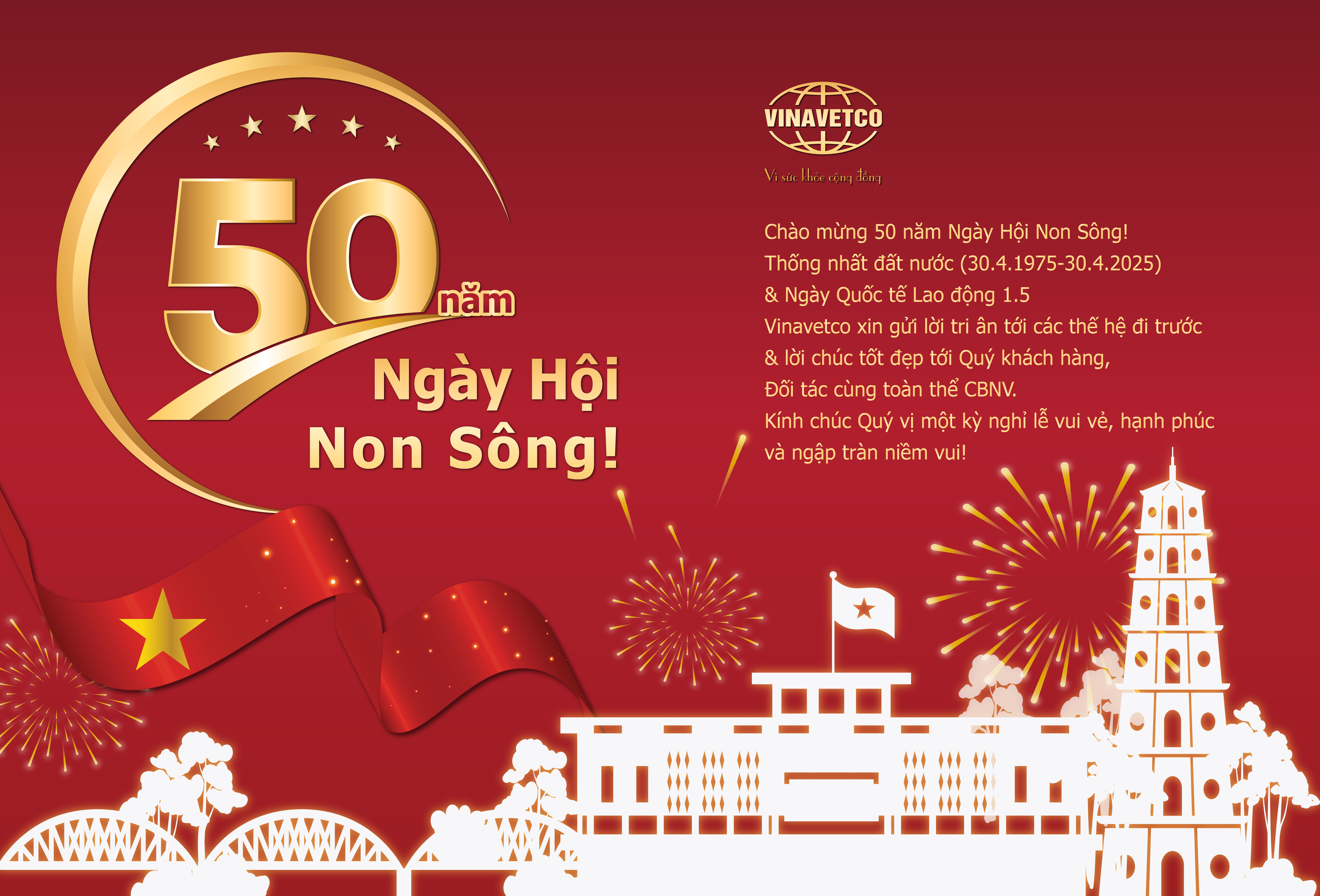 Chào mừng 50 năm ngày hội non sông, thống nhất đất nước!