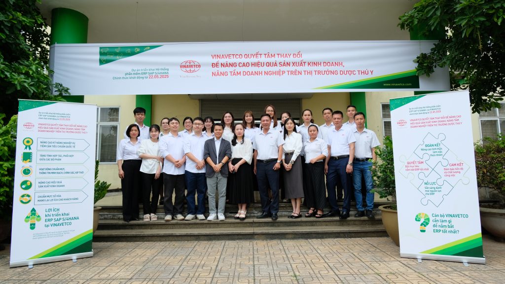 Vinavetco chính thức triển khai Dự án ERP SAP – Nâng tầm quản trị, sẵn sàng bứt phá